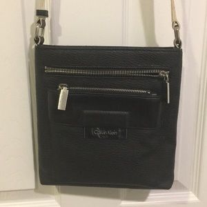 Calvin Klein black hanging purse